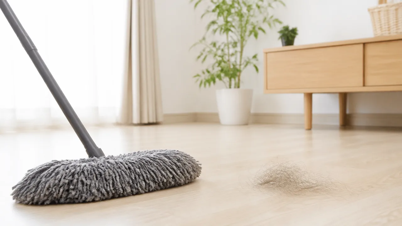 ダスキンのモップで髪の毛が取れない原因は?対処法と上手な使い方