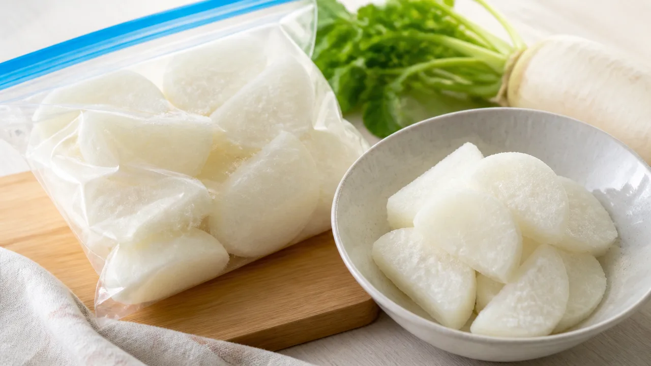 冷凍した大根がぶよぶよになる原因は?食感を守る保存と活用法