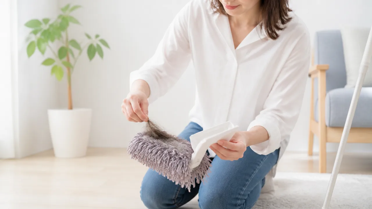 ダスキンのモップで髪の毛が取れない原因は?対処法と上手な使い方