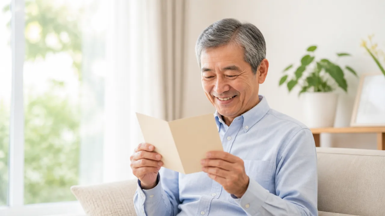 義父への還暦祝いメッセージ例文集|感謝が伝わる書き方とマナー