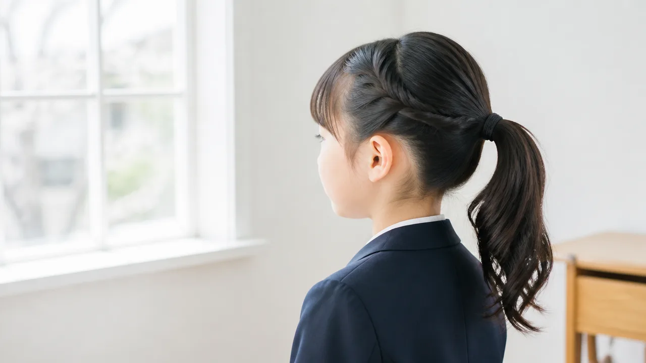 卒業式の髪型にぴったりな小学生向け簡単ポニーテールアレンジ集