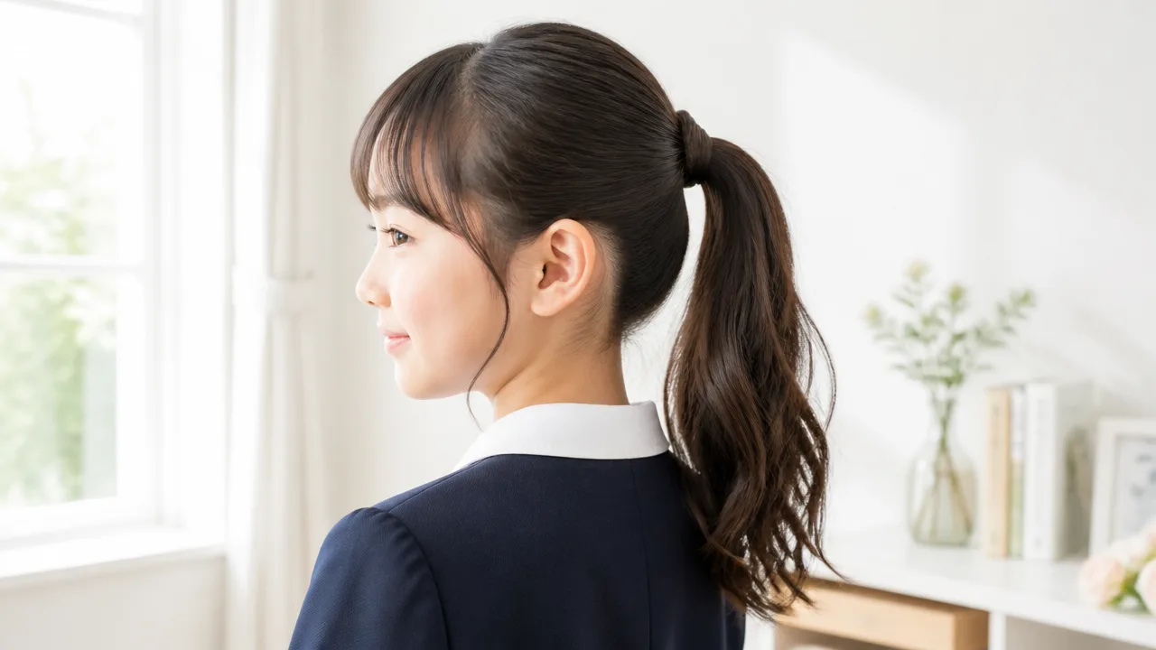 卒業式の髪型にぴったりな小学生向け簡単ポニーテールアレンジ集
