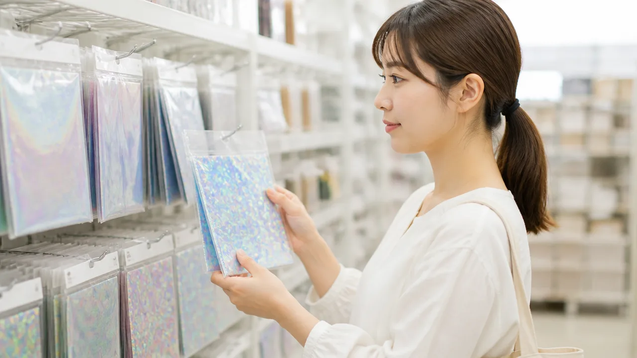 セリアのクリアホログラムシート売り場はどこ?探し方と在庫確認