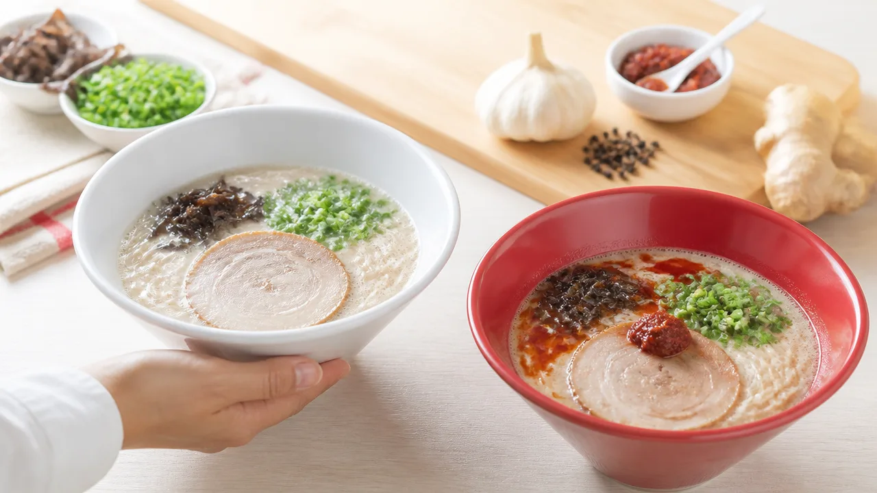 一風堂の赤と白はどっちがおすすめ?味や辛さの違いを比較