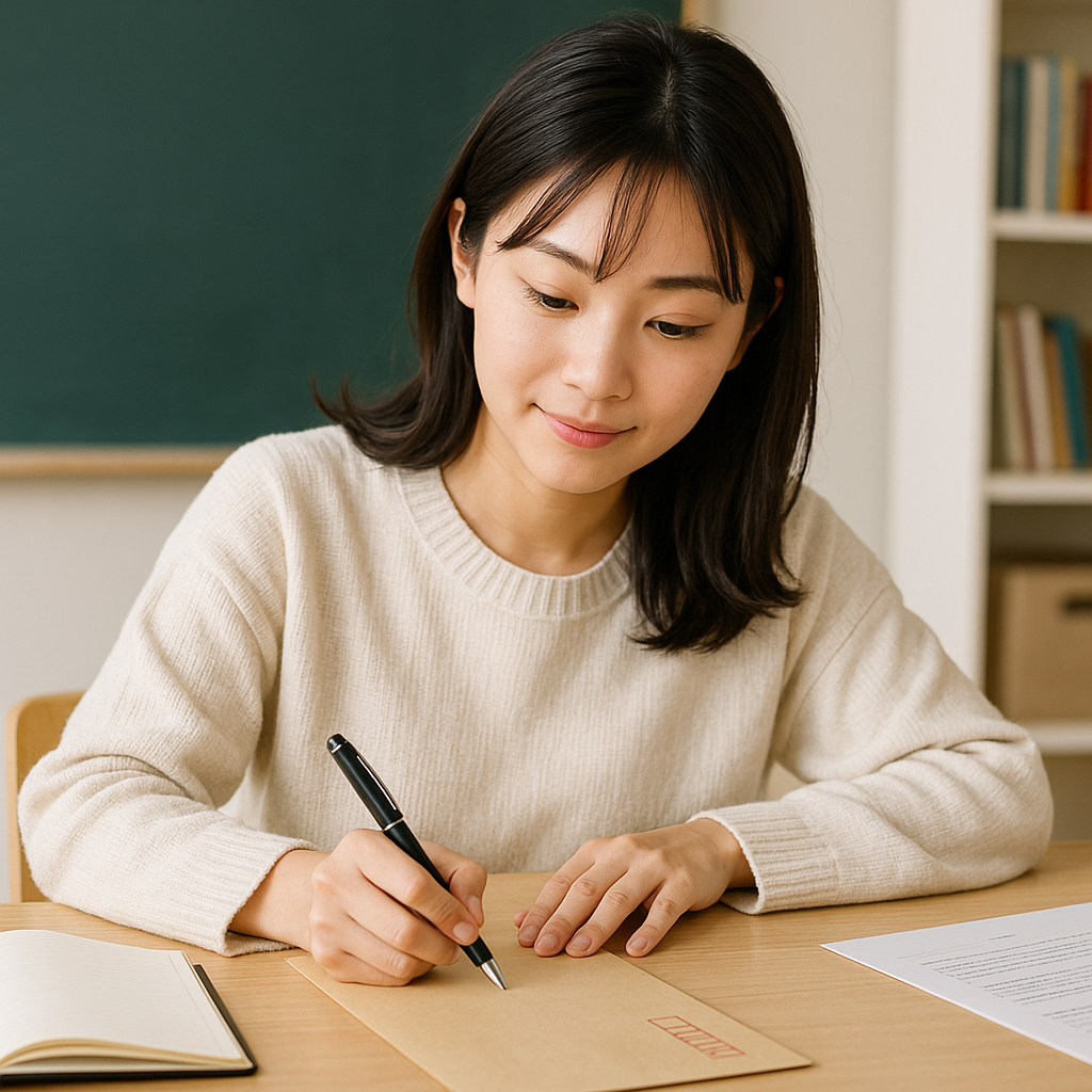 学校宛の封筒の書き方をやさしく確認|宛名・差出人・送るときのポイントまとめ