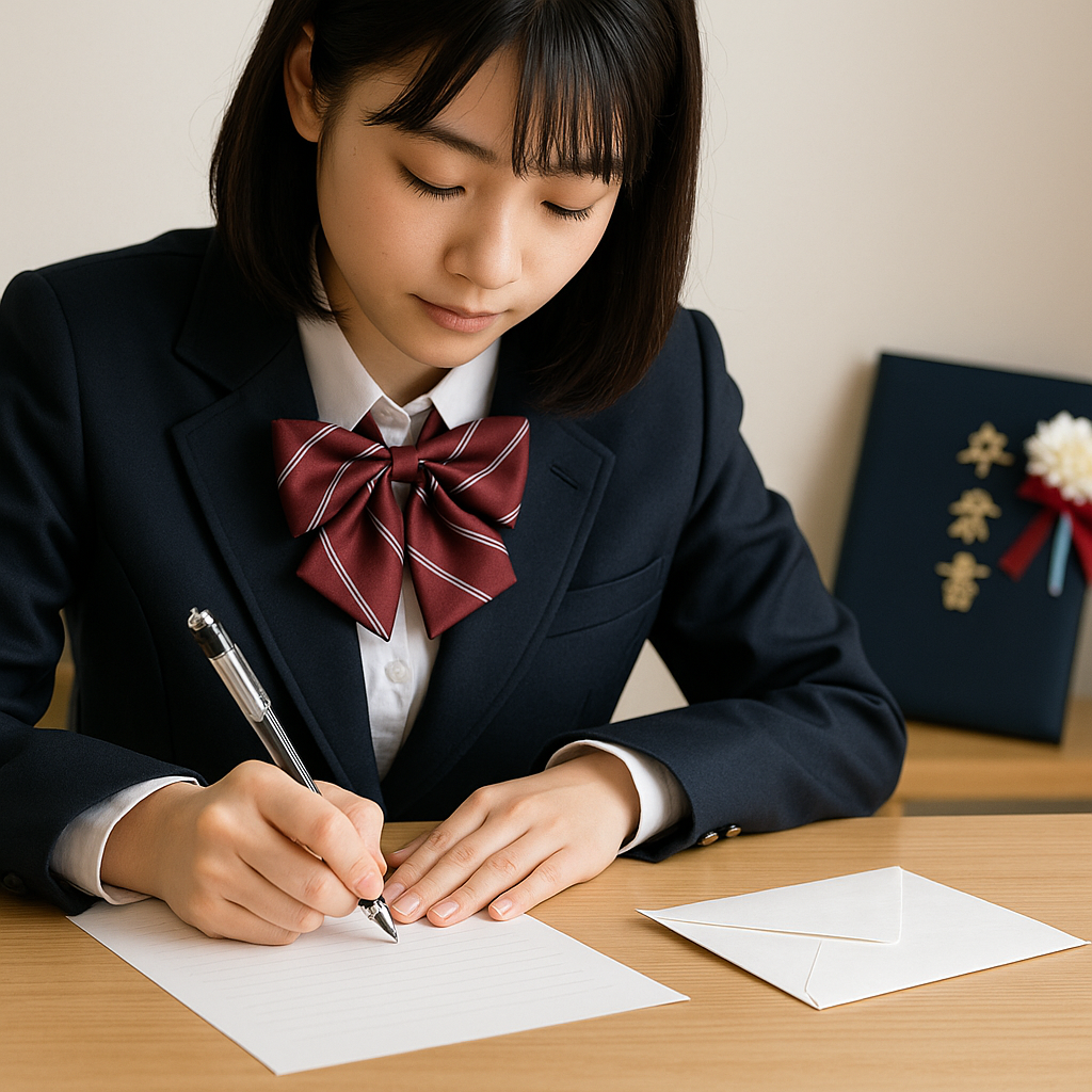 卒業式で親へ贈る手紙の書き方とそのまま使いやすい文例集